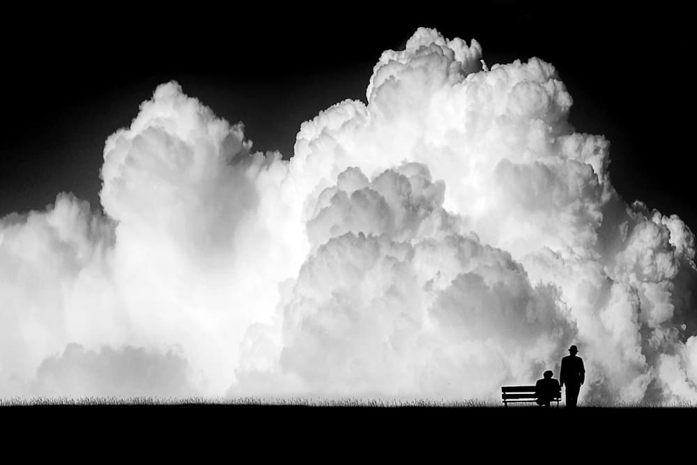 Dramatic Clouds And Silhouettes by Stefan Eisele — canvas wall art