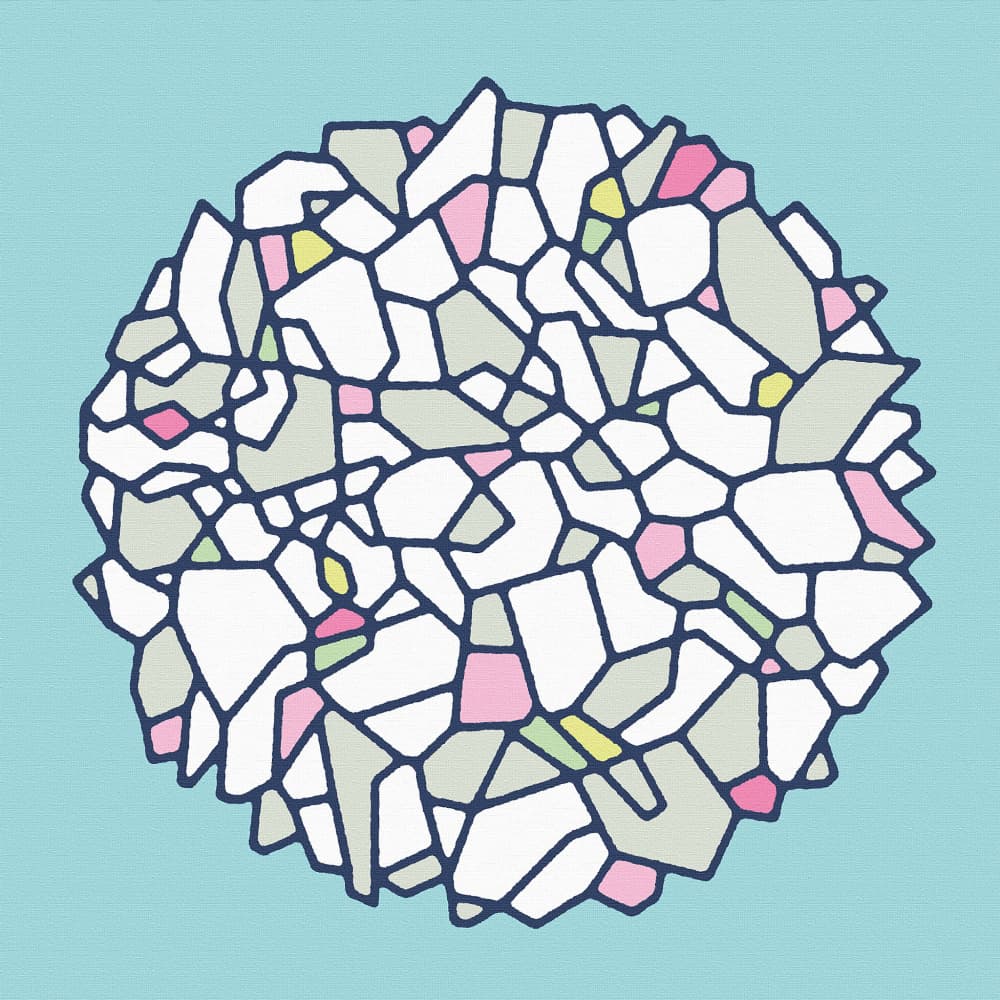 Pastel Geometric Mosaic by Rafa Mateo — canvas wall art