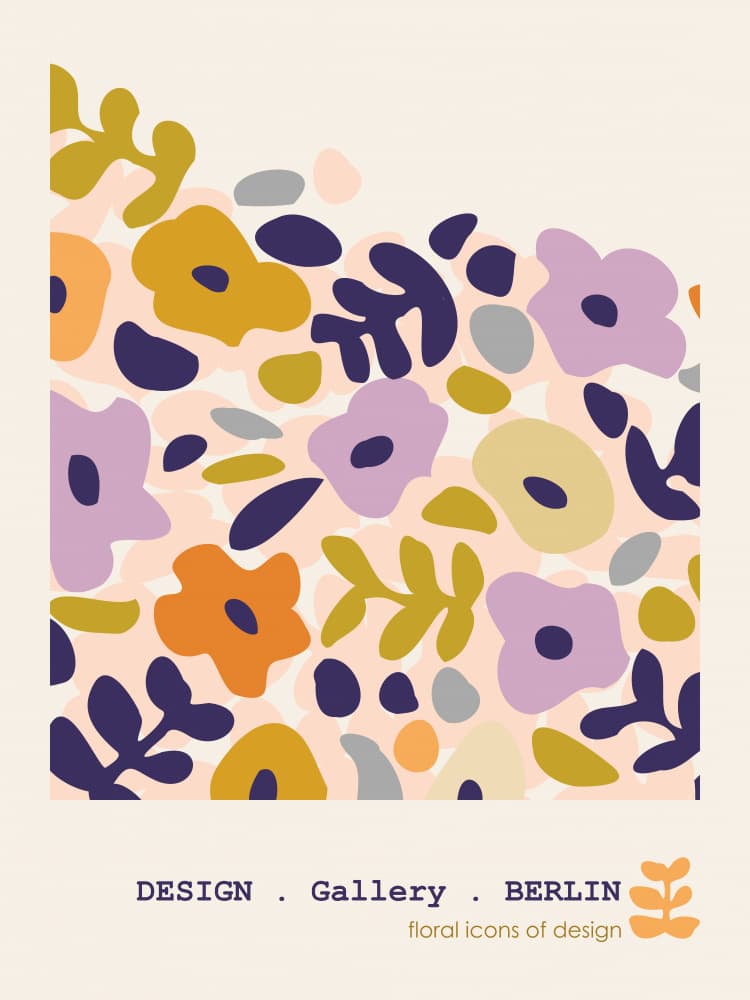 Playful Floral Forms by Annick — canvas wall art