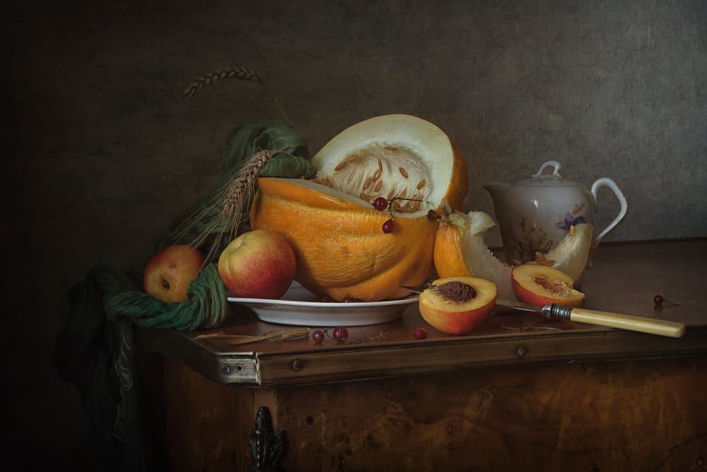 Rustic Autumn Still Life by Anna Petina — canvas wall art