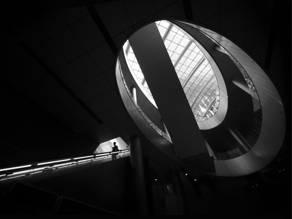 Modern Spiral Ascent by Yasuhiro Takachi — canvas wall art