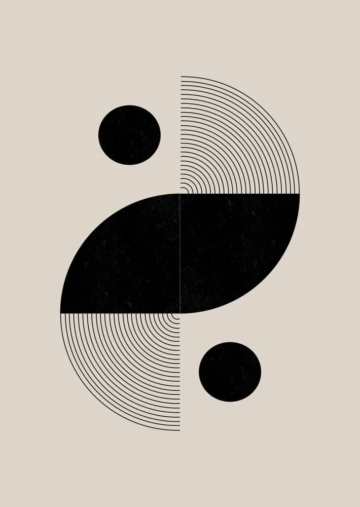 Yin Yang Echoes by THE MIUUS STUDIO — canvas wall art