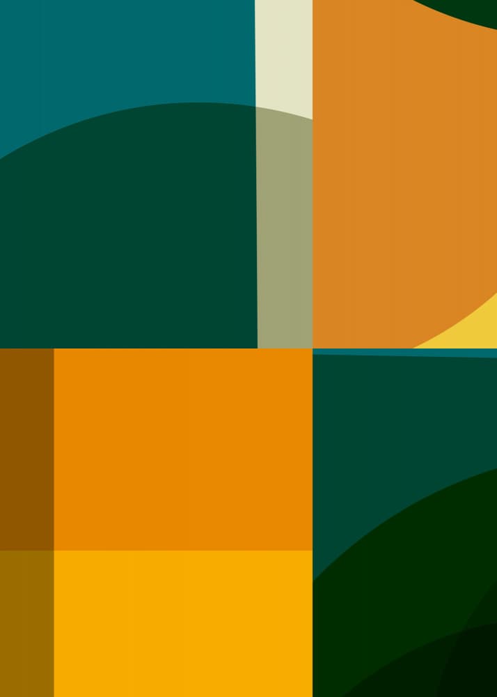 Abstract Color Harmony by Leigh Bagley — canvas wall art