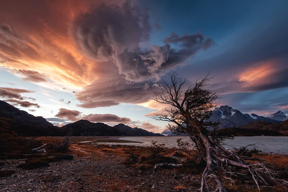 Dramatic Mountain Twilight by Adhemar Duro — canvas wall art