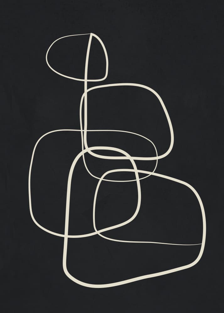 Flowing Organic Shapes by Flow Line — canvas wall art