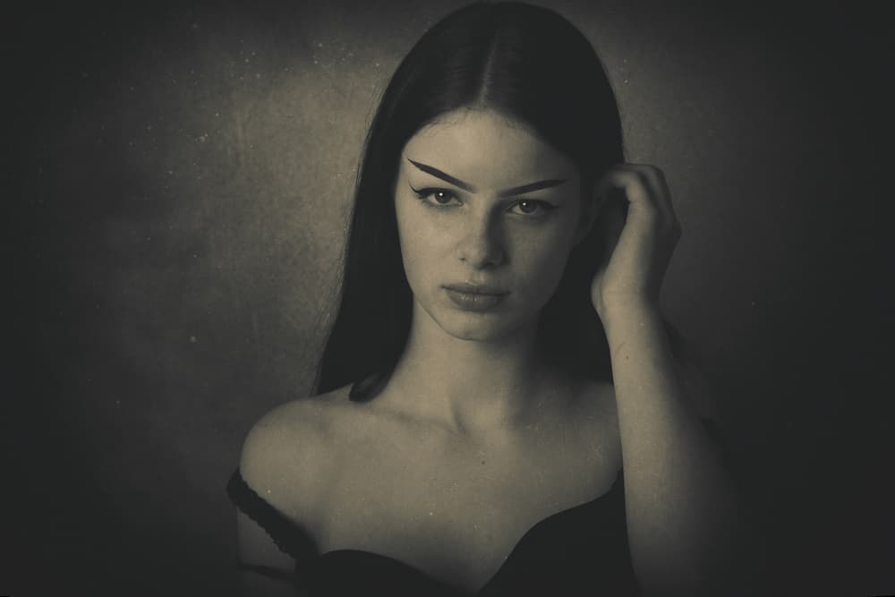 Mysterious Dark Portrait by Jacob Tuinenga — canvas wall art