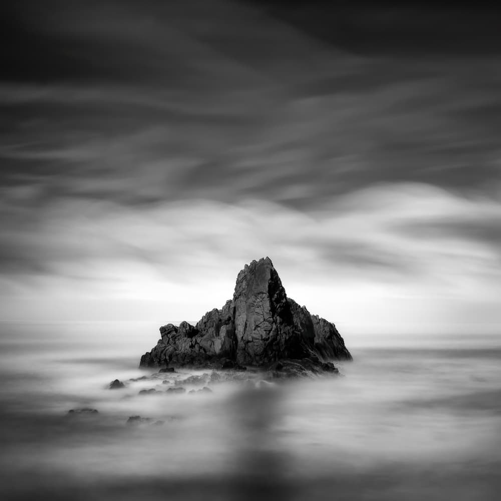Misty Sea Stack by Takafumi Yamashita — canvas wall art