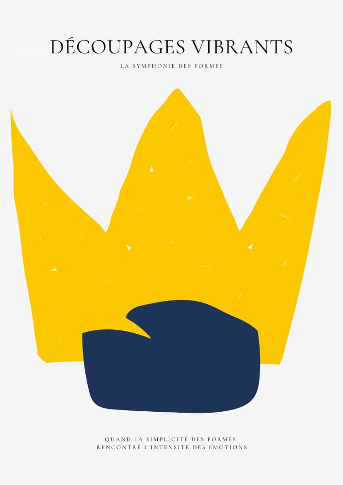 Vibrant Abstract Crown by RS LAB STUDIO — canvas wall art