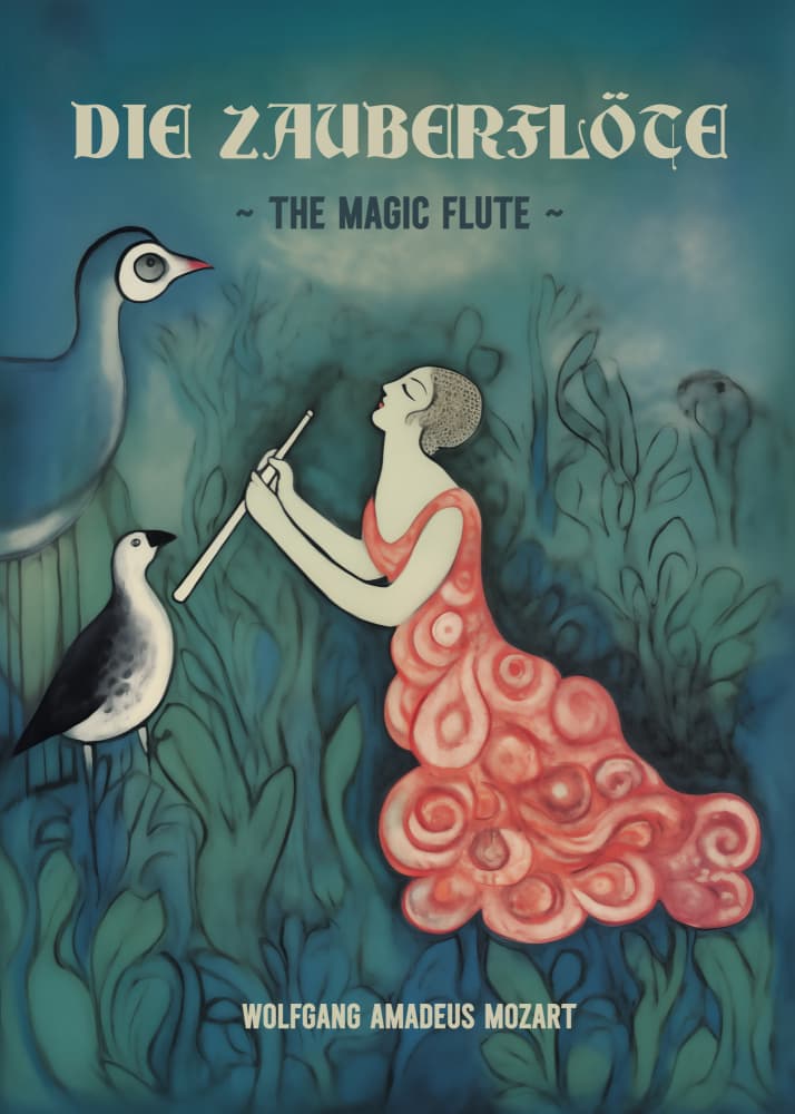 Whimsical Flute Music by Andreas Magnusson — canvas wall art