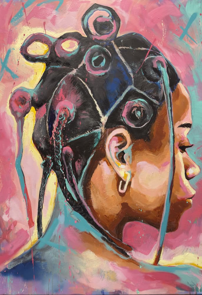 Stylized Beauty Portrait by Suzan Habib — canvas wall art