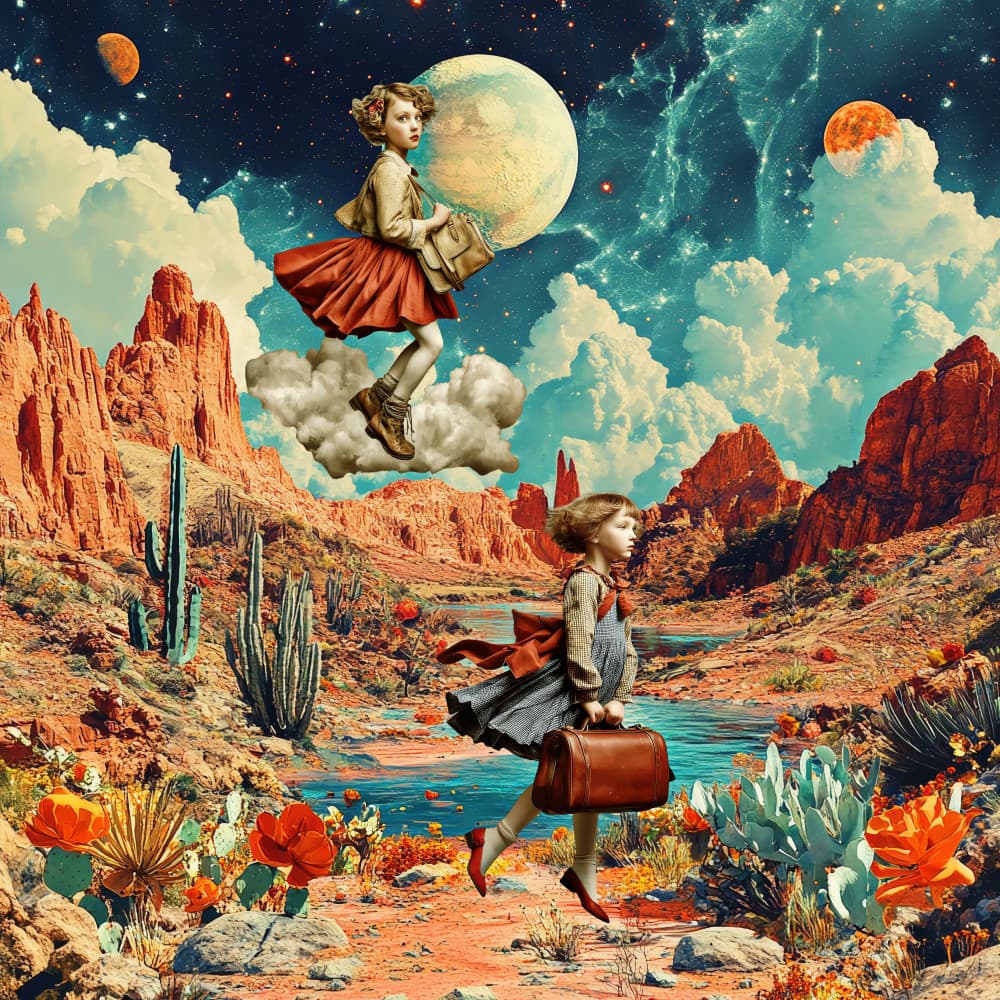 Dreamy Desert Adventure by Sue Skellern — canvas wall art