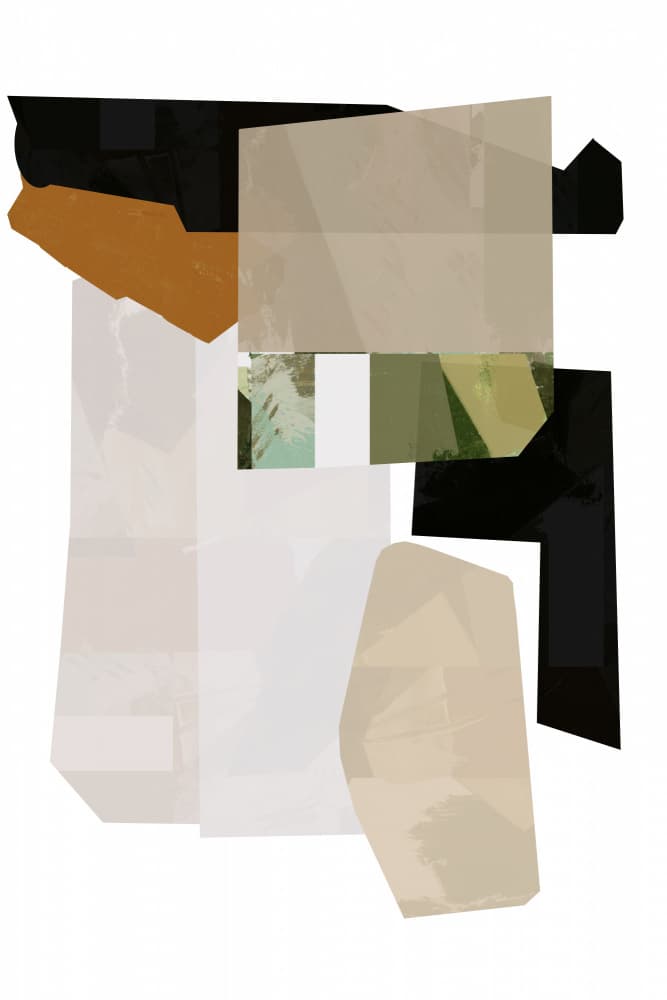 Earthy Geometric Collage by cartissi — canvas wall art