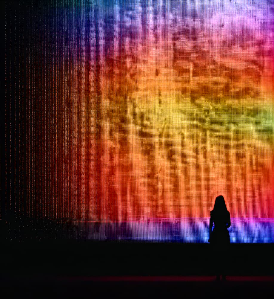 Figure In Gradient Glow by Cicero Spin — canvas wall art
