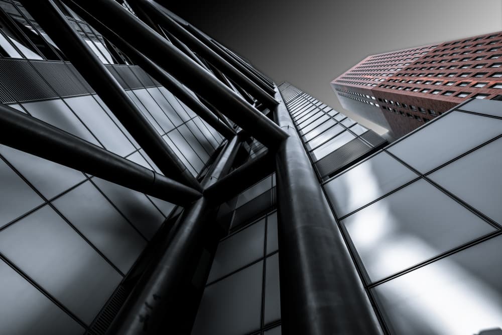 Modern City Perspective by Tomoshi Hara — canvas wall art