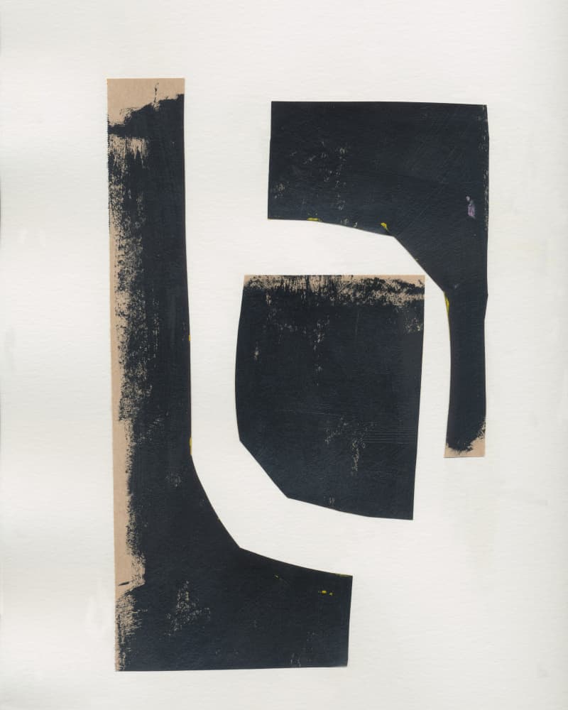 Modern Black Forms by Bronwyn Baker — canvas wall art