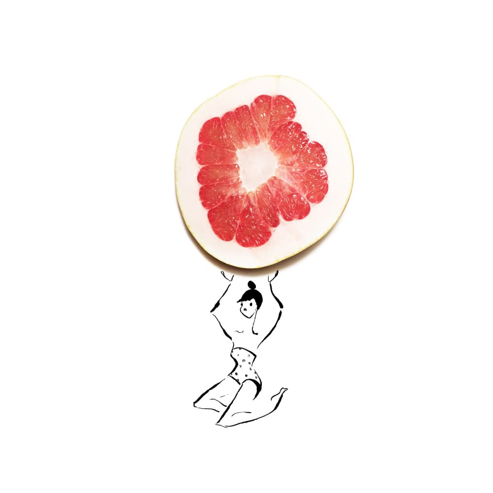 Pomelo Power Lift by Gretchen Roehrs — canvas wall art
