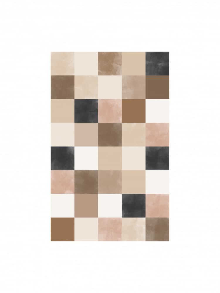 Muted Abstract Squares by Elena Ristova — canvas wall art