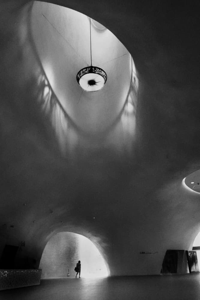 Dramatic Curved Interior by Yi-Tang Wang — canvas wall art