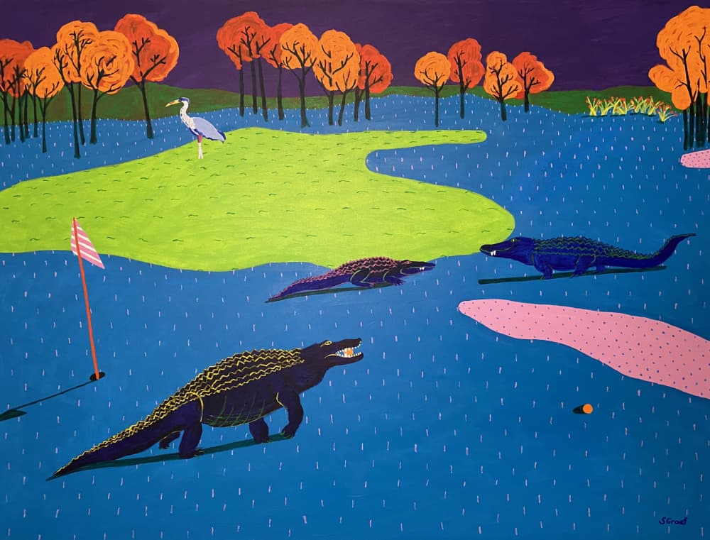 Have a Good Round by Sue Graef — canvas wall art
