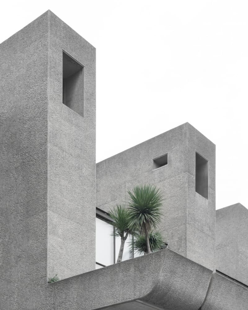 Brutalist Concrete Forms by Minorstep — canvas wall art