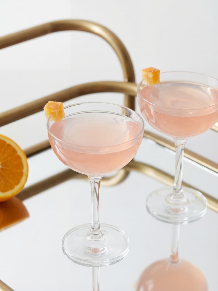 Elegant Pink Cocktails by Andreas Magnusson — canvas wall art