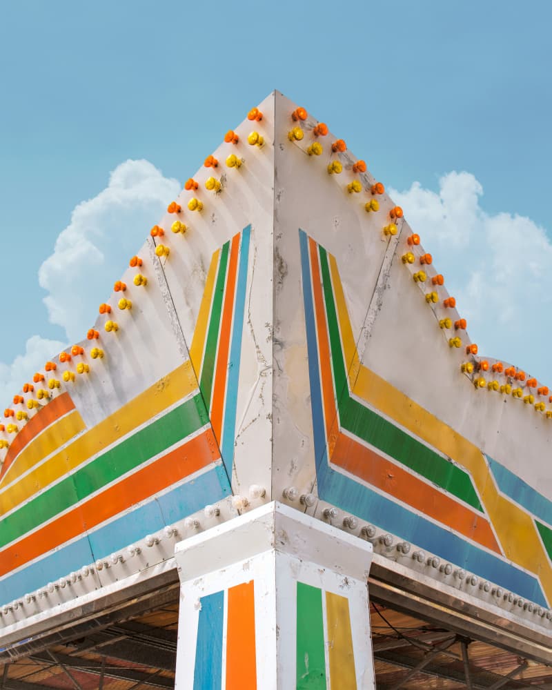 Vibrant Carnival Tent