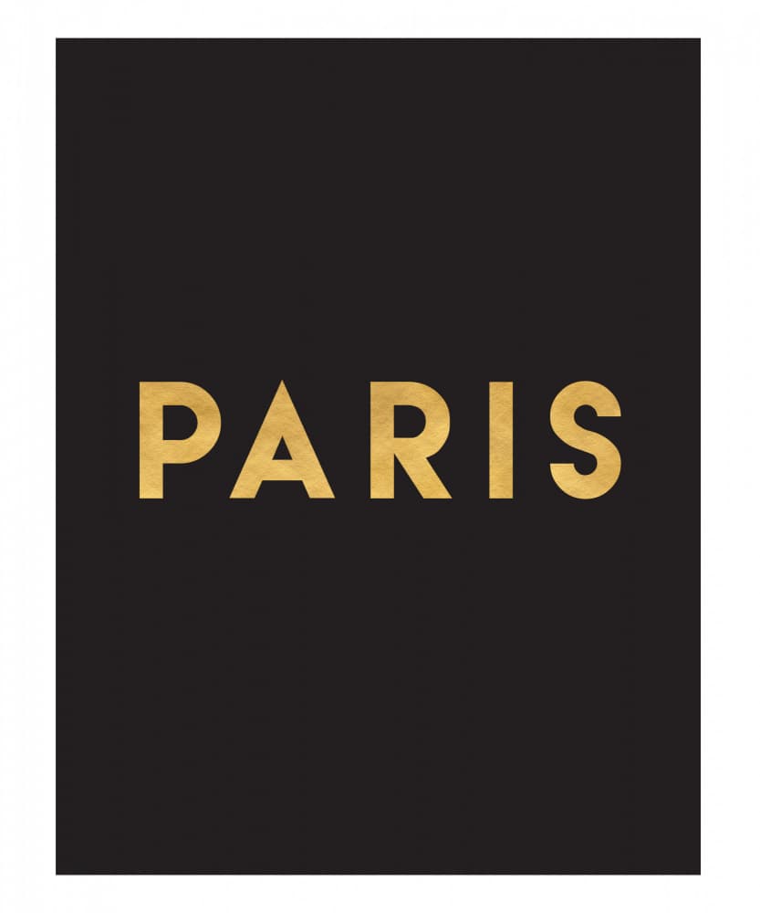 Paris Gold Typography by Emiliano Deificus — canvas wall art