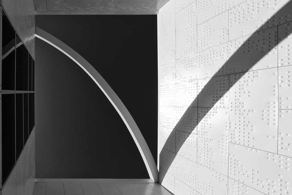 Architectural Curves and Shadows by Filipe P Neto — canvas wall art