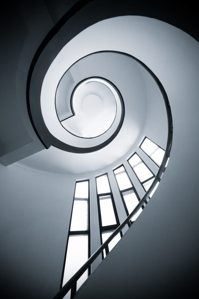 Modern Spiral Staircase by Chao Feng 天馬 — canvas wall art