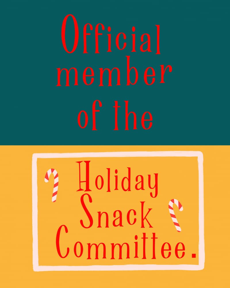 Holiday Snack Committee by Deepthi s — canvas wall art