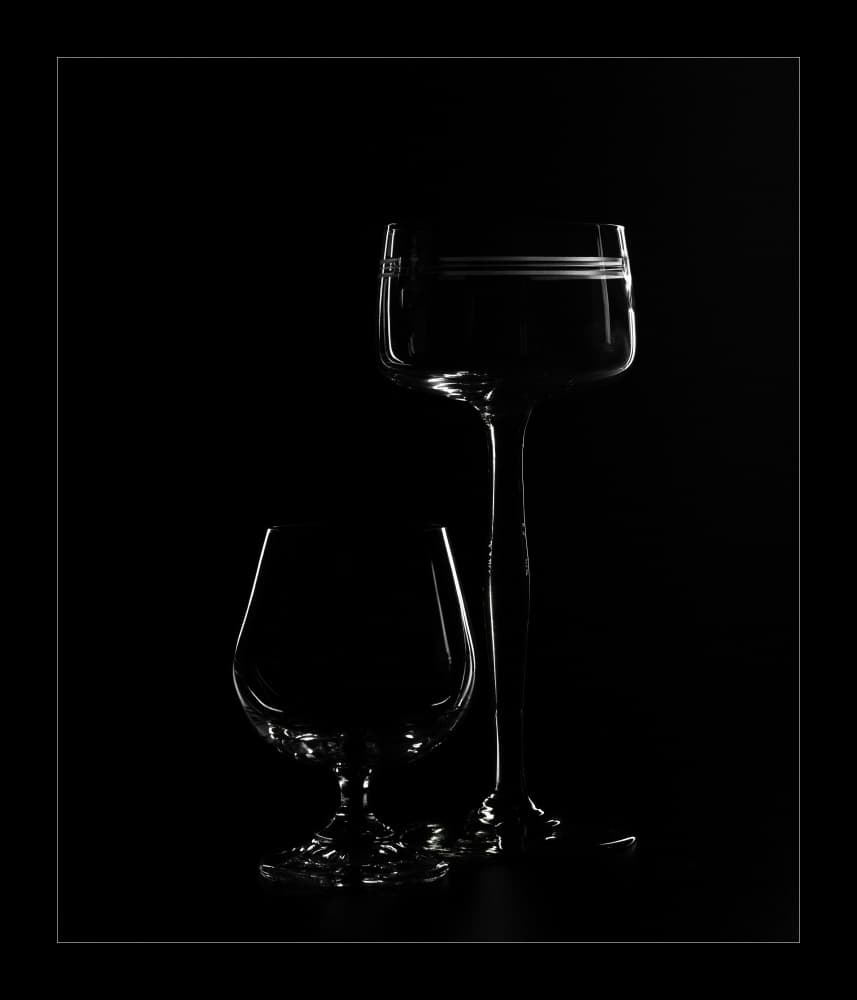 Elegant Dark Glasses by Stefan Greitzke — canvas wall art