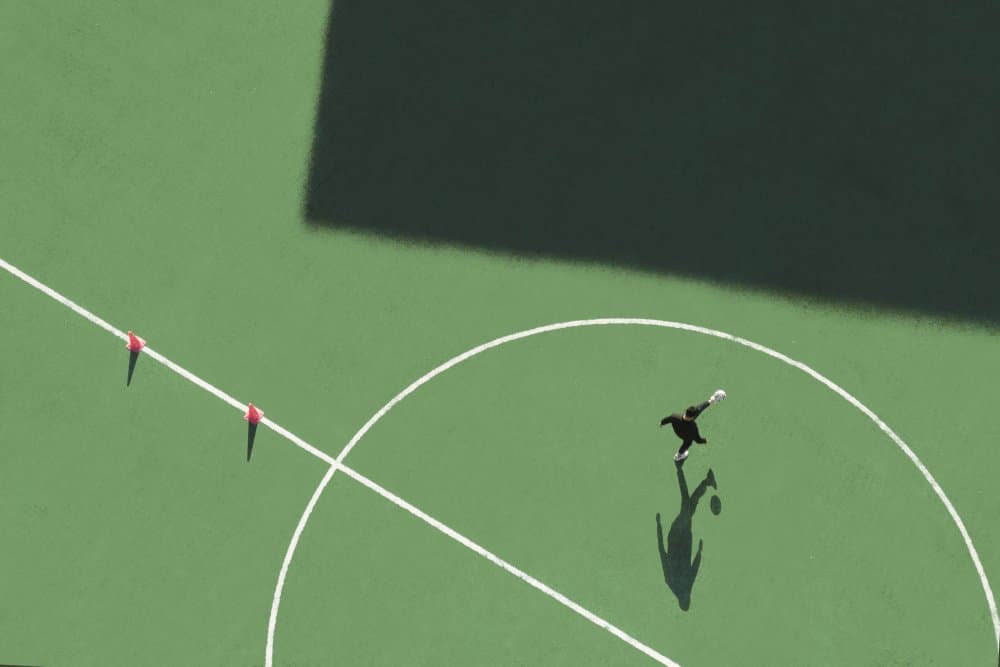 Aerial Sports Training by Yifan Wu — canvas wall art