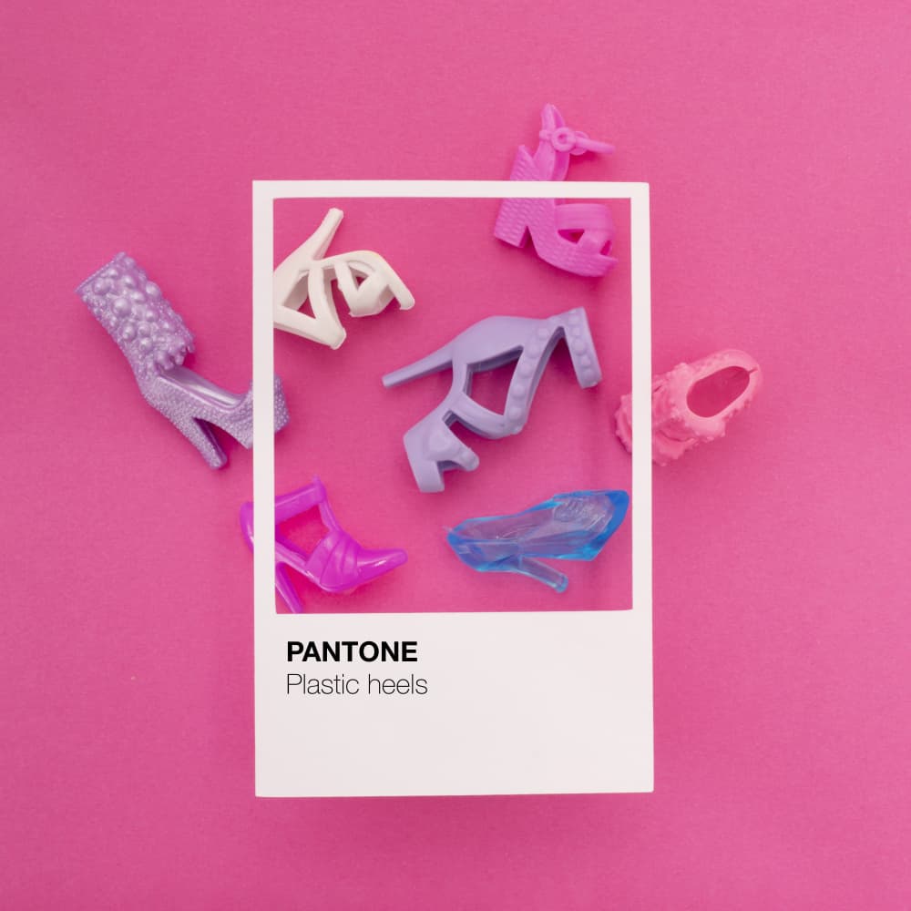 Playful Plastic Heels by Julia Ramiro — canvas wall art