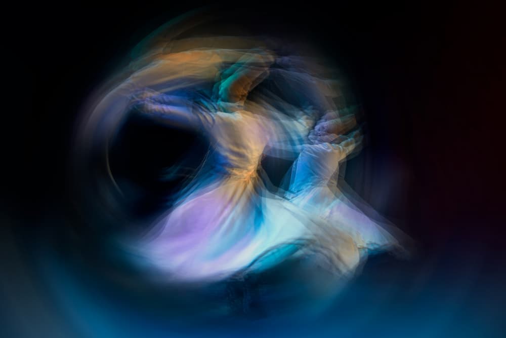 Whirling Light Dance by Mohamed Shawki — canvas wall art