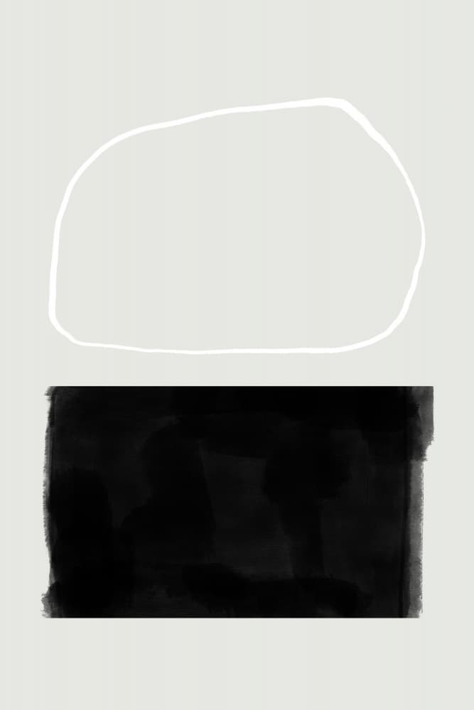 Monochrome Balance by uplusmestudio — canvas wall art