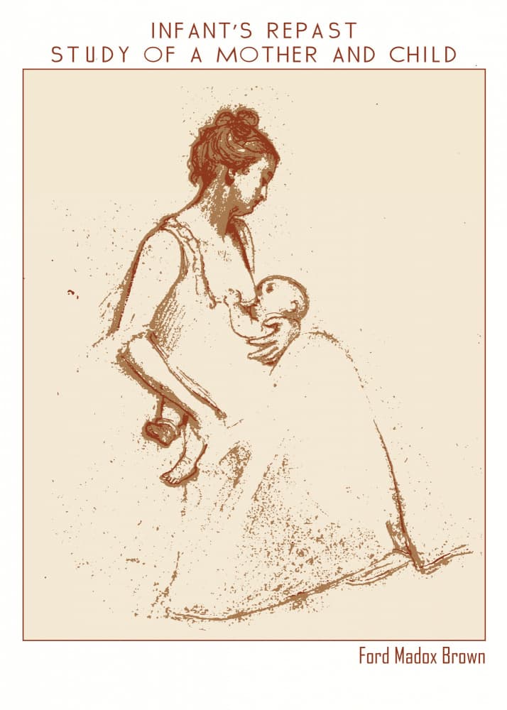Mother Nursing Child by Doa Project — canvas wall art