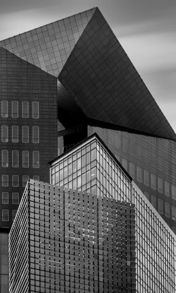 Modern City Geometry by HAN dong hee — canvas wall art