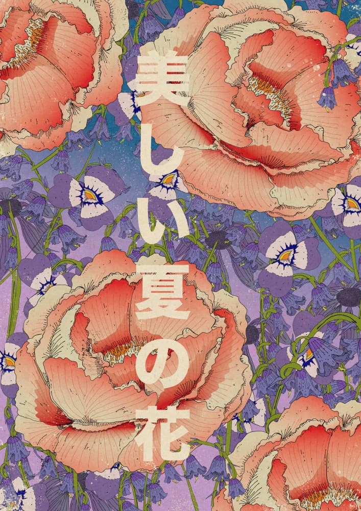 Beautiful Summer Flowers by Nicholas — canvas wall art