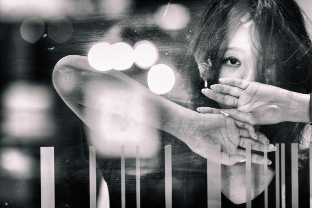 Mysterious Woman's Gaze by Daisuke Kiyota — canvas wall art