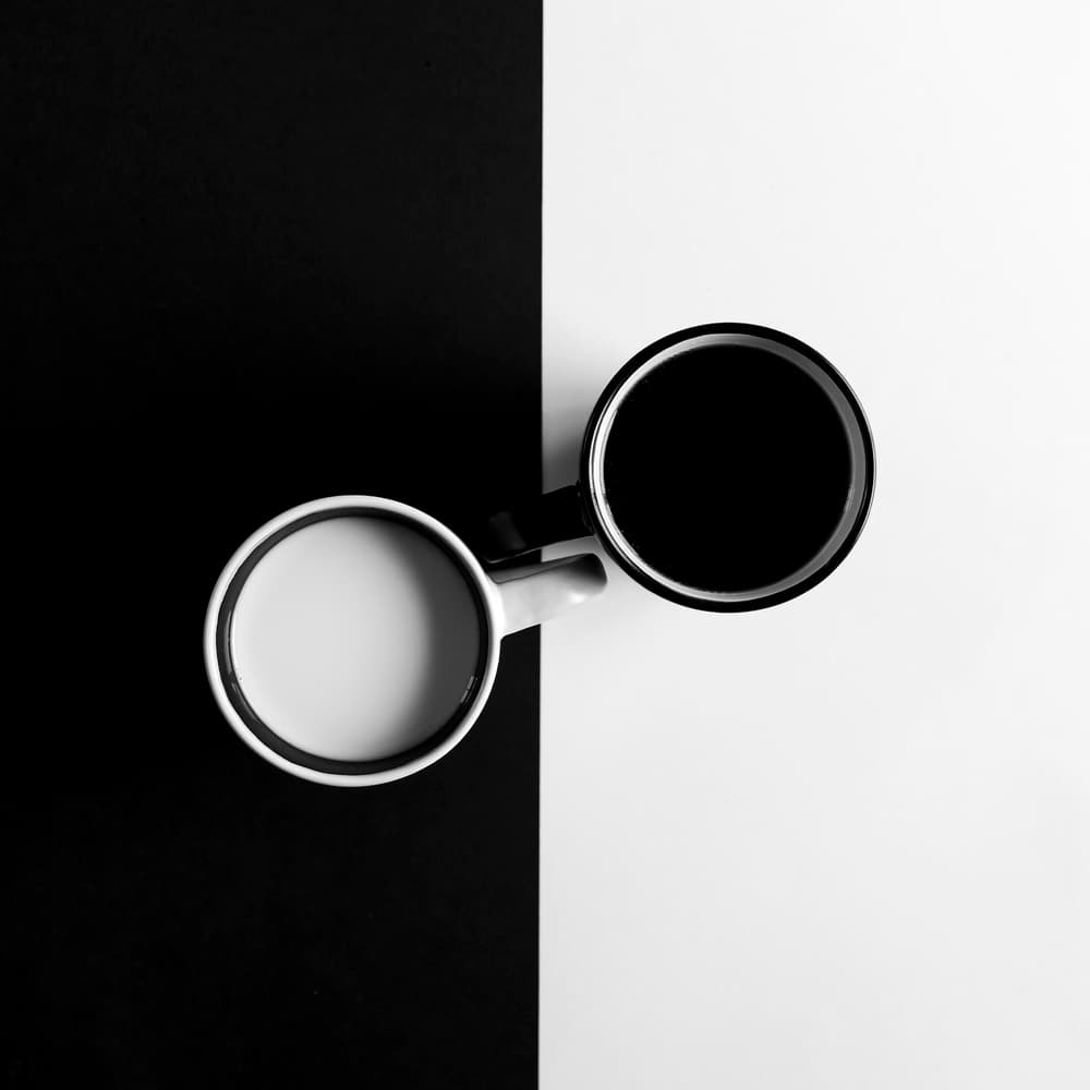 Yin Yang Coffee Mugs by Thierry Lagandré (Transgressed Light) — canvas wall art