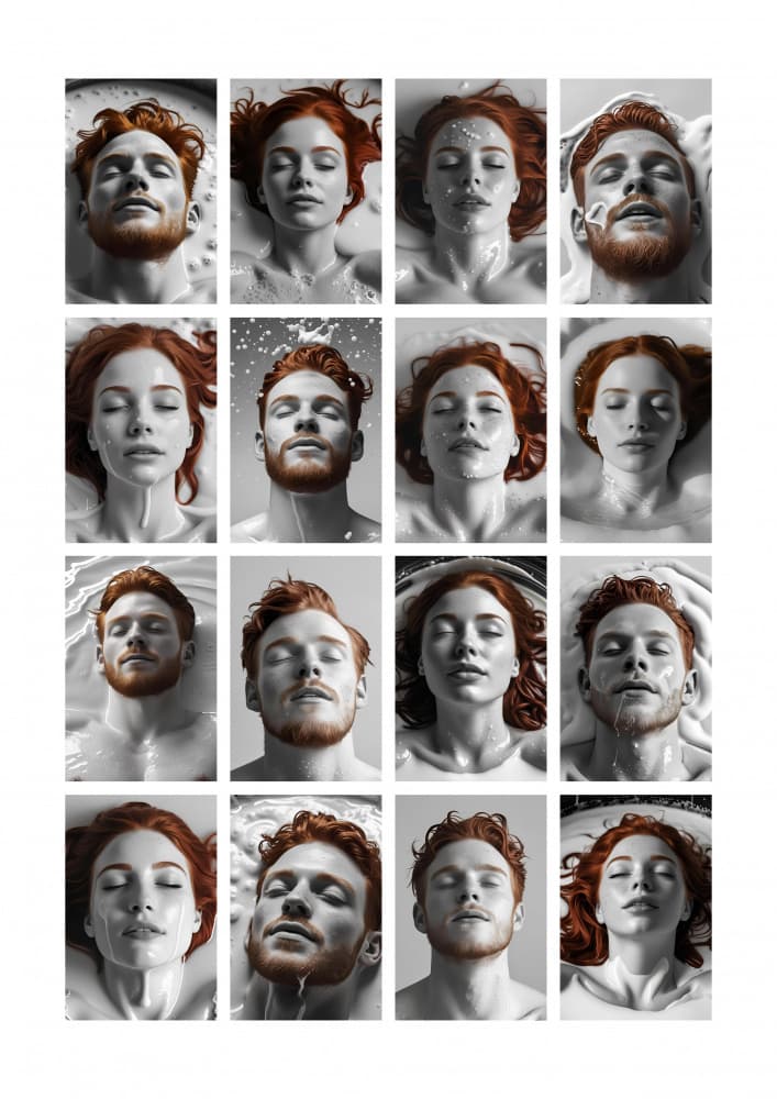 Monochrome Red Beauty by Marianne Bassil — canvas wall art