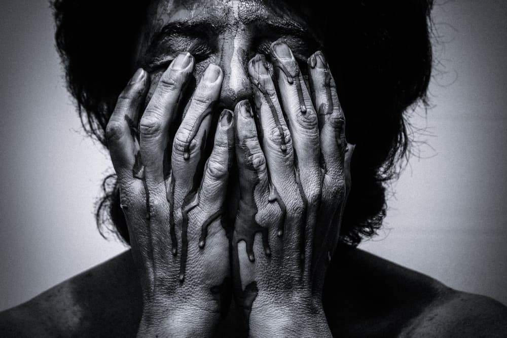 Hidden Face Distress by ADIREK M — canvas wall art