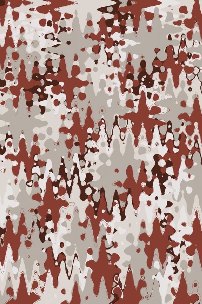 Crimson Wavescape by Treechild — canvas wall art