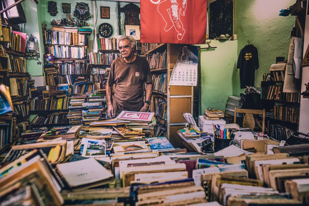 Old Bookseller's Realm by Marco Tagliarino — canvas wall art