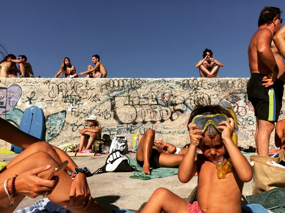 Relaxed Urban Beach Day by Lorenzo Grifantini — canvas wall art