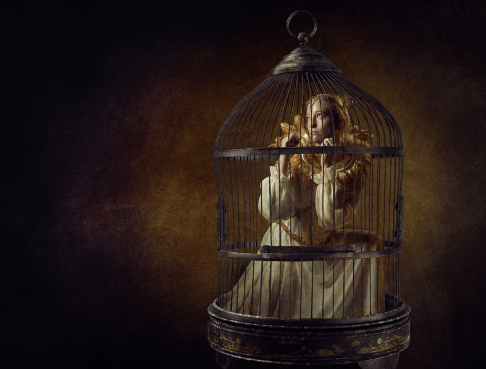 Queen in a Gilded Cage by Ineke Mighorst — canvas wall art