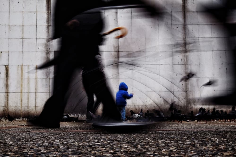 Street Life Encounter by Ali Ayer — canvas wall art