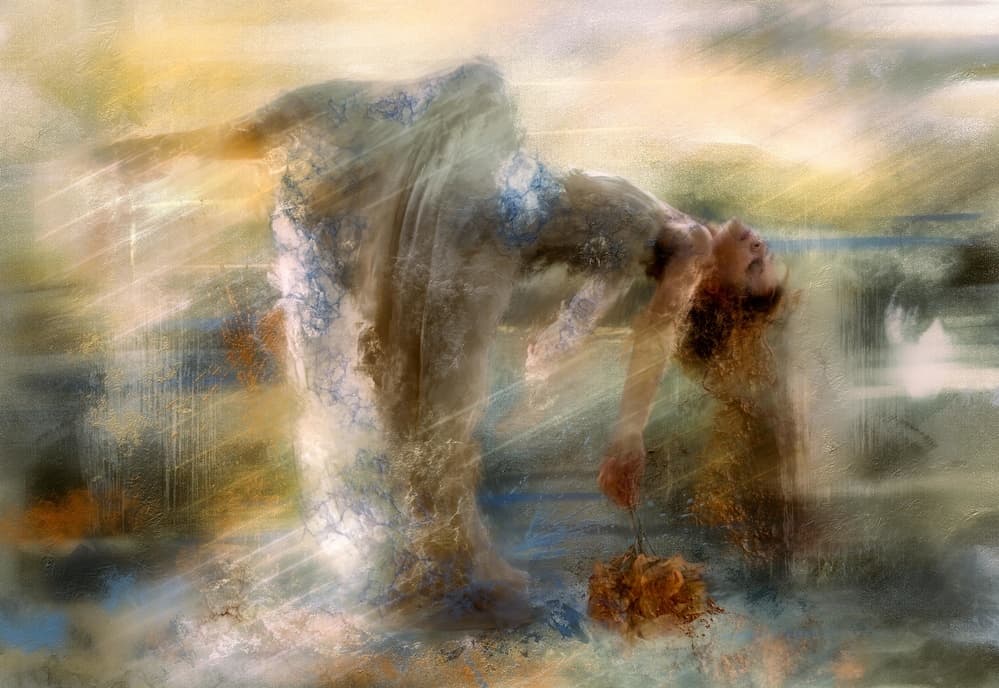 Ethereal Dancing Woman by Charlaine Gerber — canvas wall art
