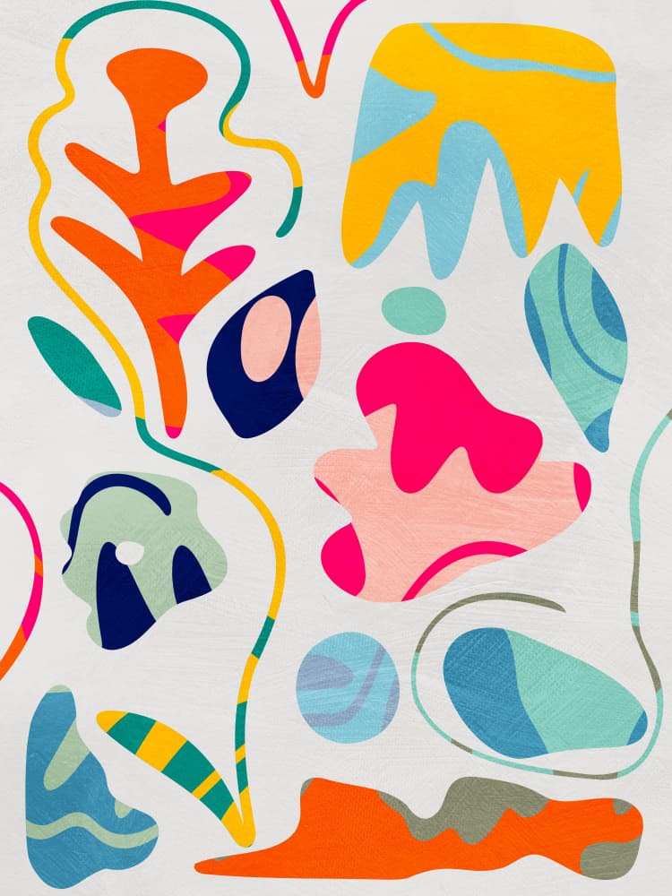 Matisse inspired shapes by Ana Rut Bre — canvas wall art