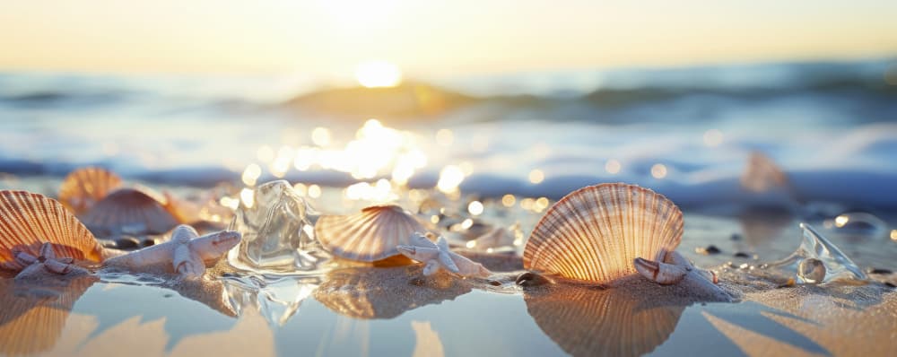 Seaside Treasures by Treechild — canvas wall art